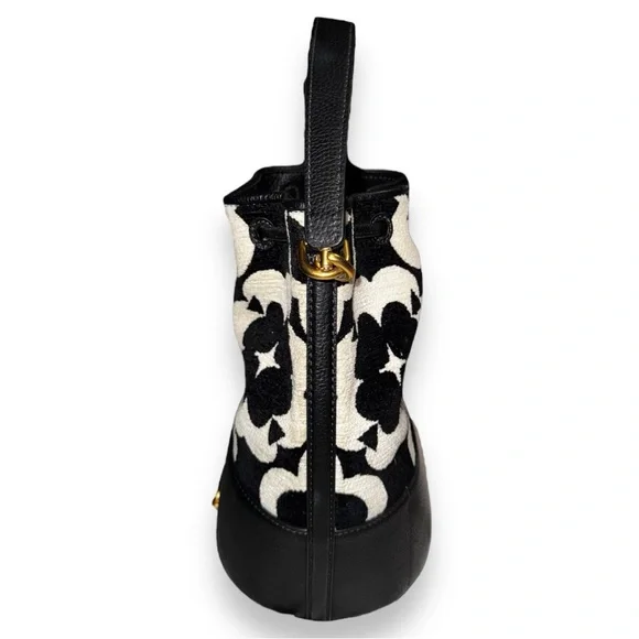 KATE SPADE Spade Flower Monogram Gramercy Chenille Medium Bucket Bag - Picture 4 of 16